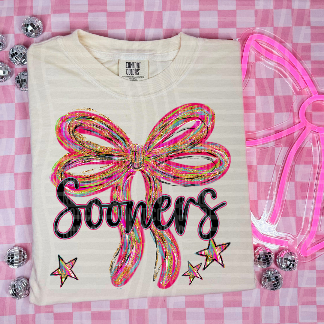 Whimsical Christmas Bows Mascots DTF Print