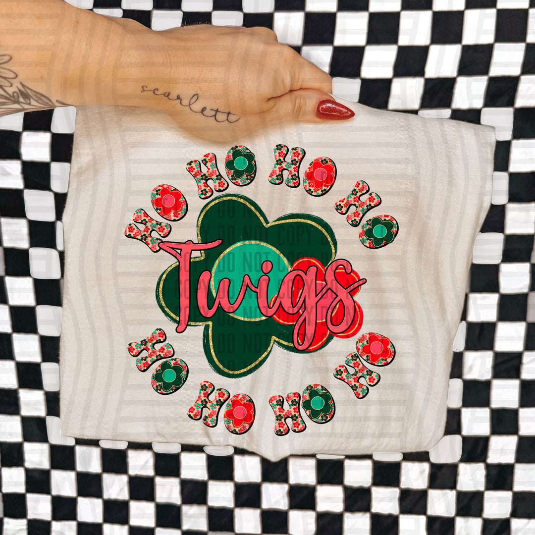 Retro Hohoho DTF Print