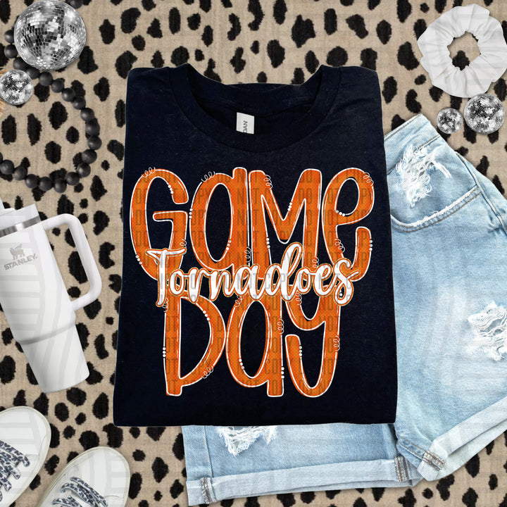 Doodle Gameday Burnt Orange DTF Print