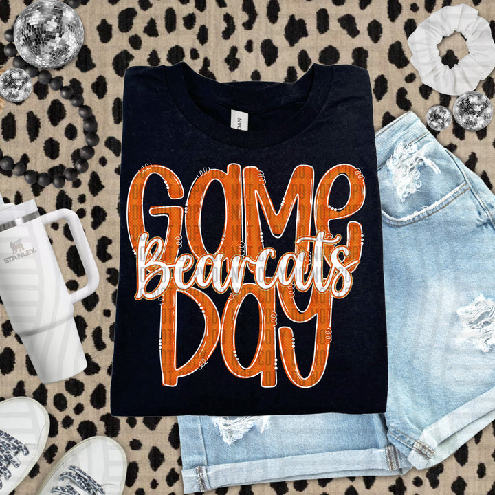 Doodle Gameday Burnt Orange DTF Print