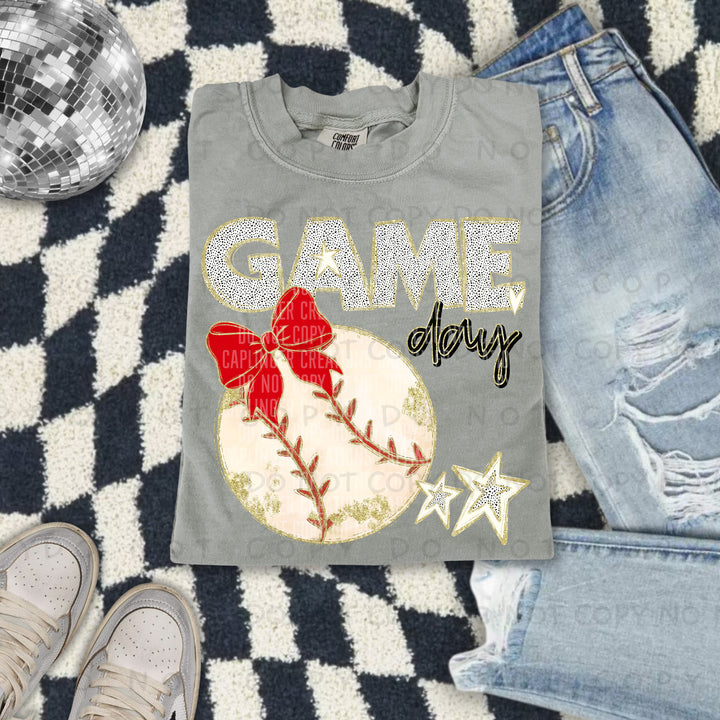 Game Day Baseball DTF Print