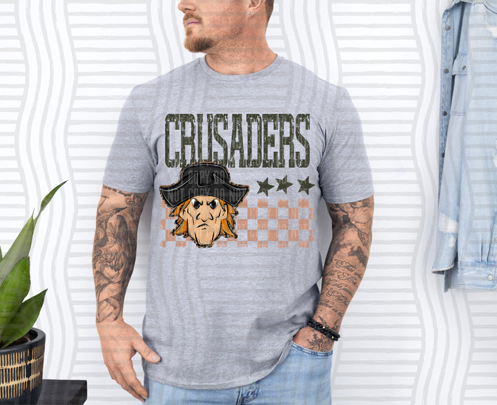 Camo Mascot Heads DTF Print