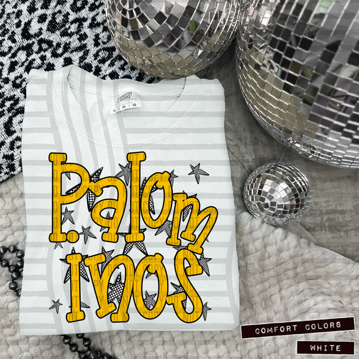 Yellow Staggered DTF Print