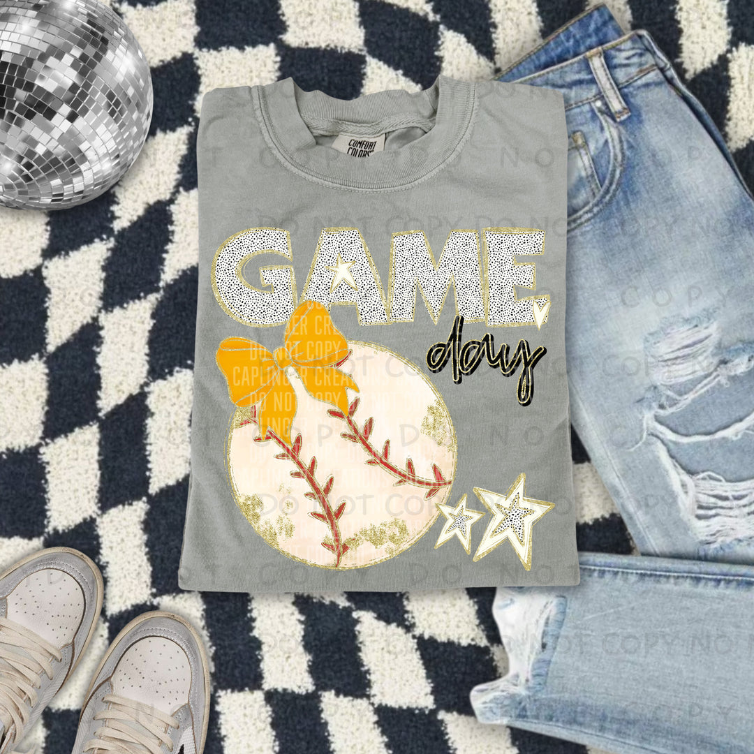 Game Day Baseball DTF Print