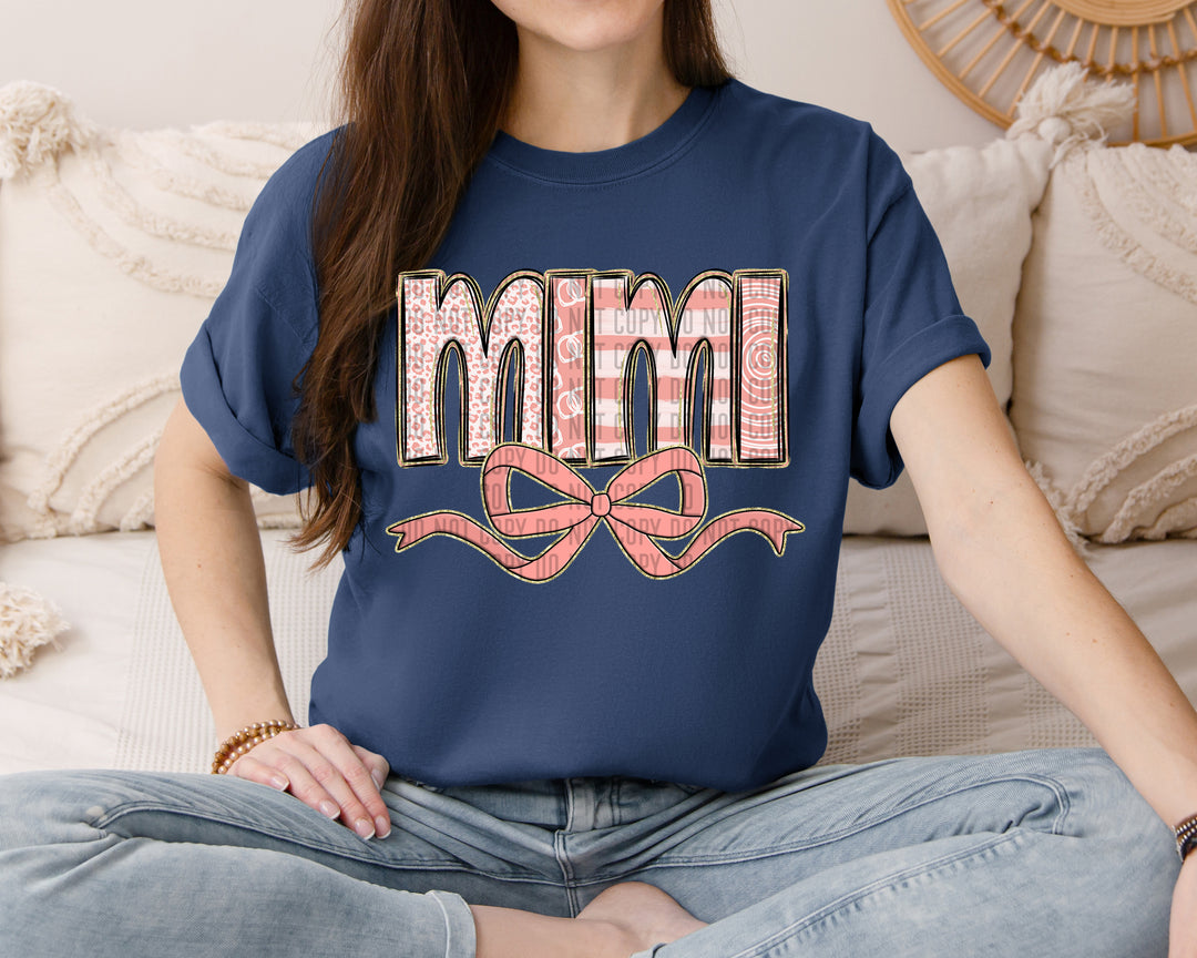 Apricot With Bow DTF Print