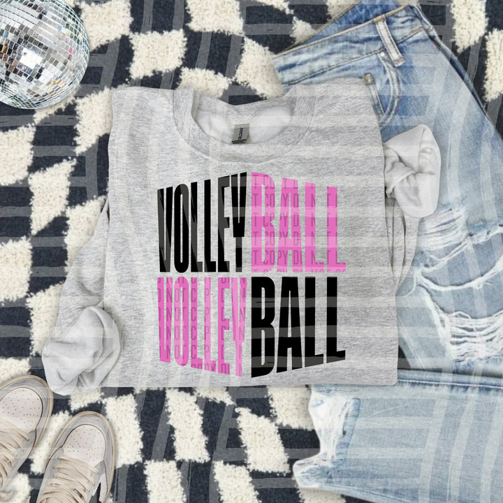 Volleyball Word Art DTF Print