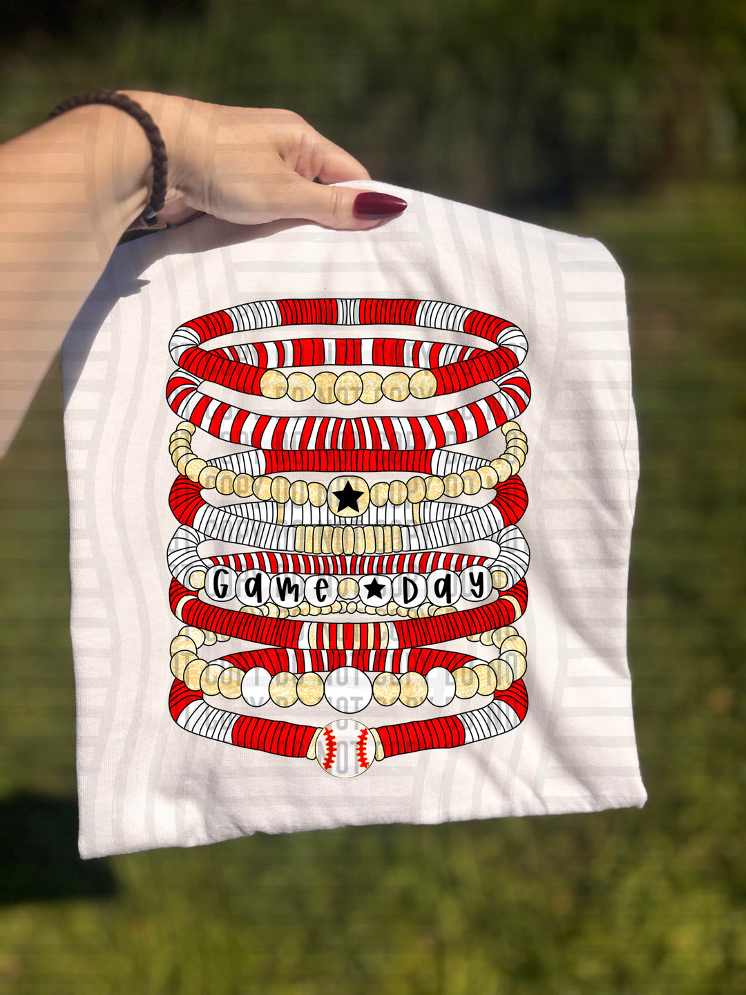 Baseball Bracelets DTF Print