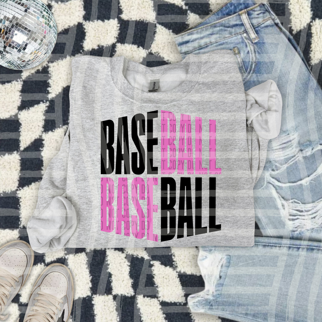 Baseball Word Art DTF Print