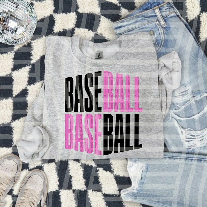 Baseball Word Art DTF Print