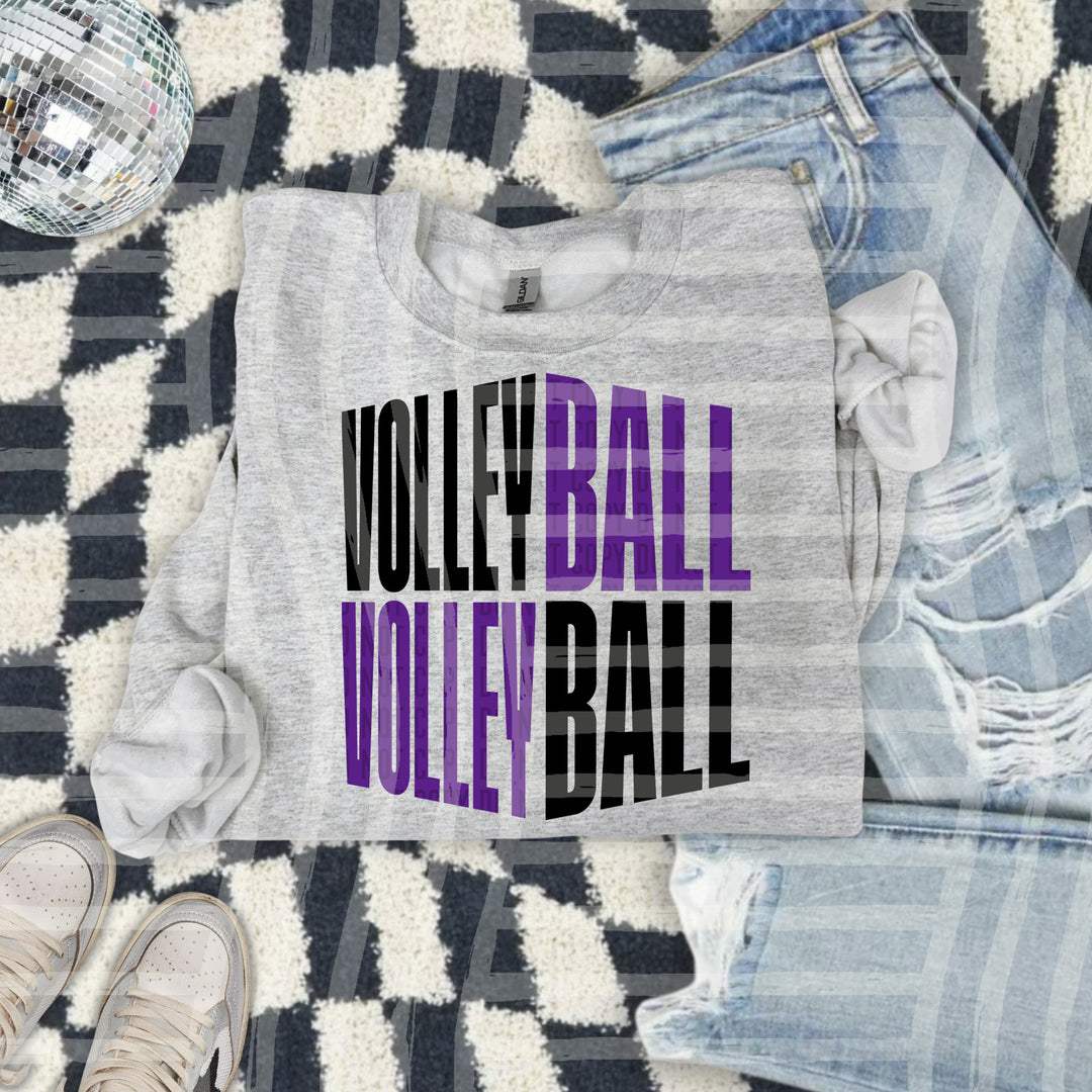 Volleyball Word Art DTF Print
