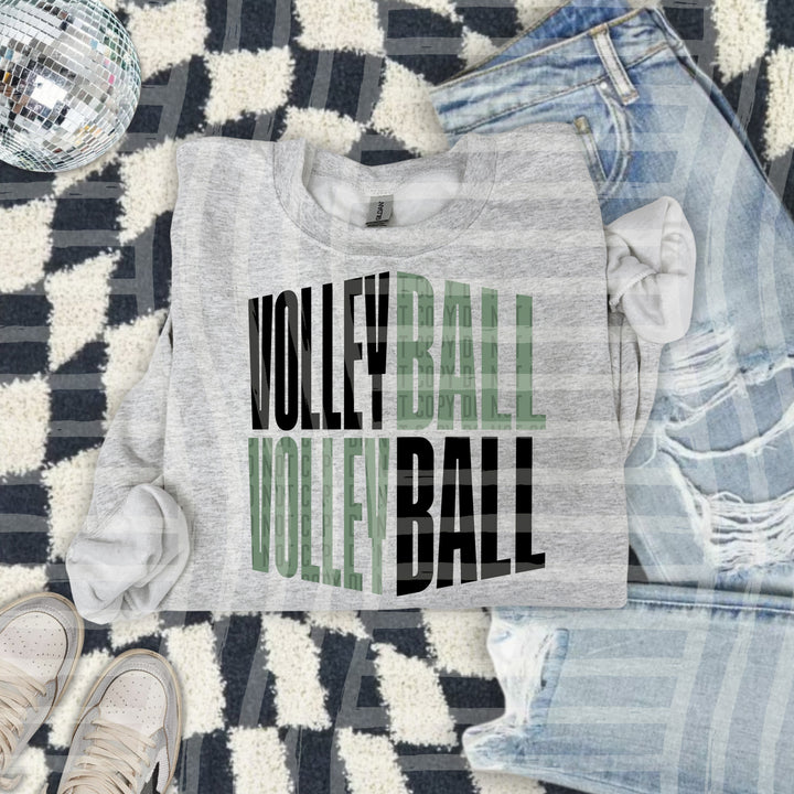 Volleyball Word Art DTF Print