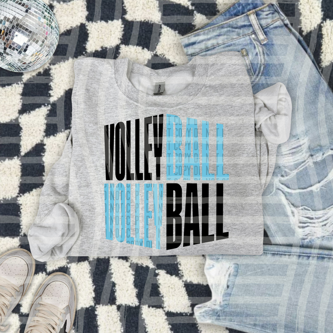 Volleyball Word Art DTF Print