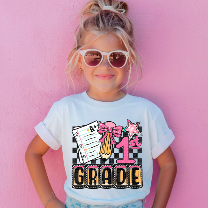 Grade School Checkered Collection DTF Print