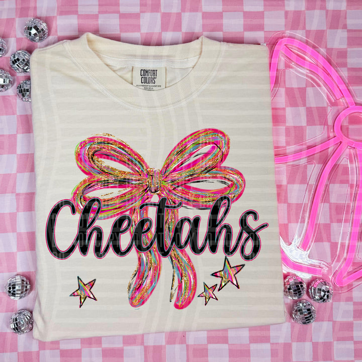 Whimsical Christmas Bows Mascots DTF Print