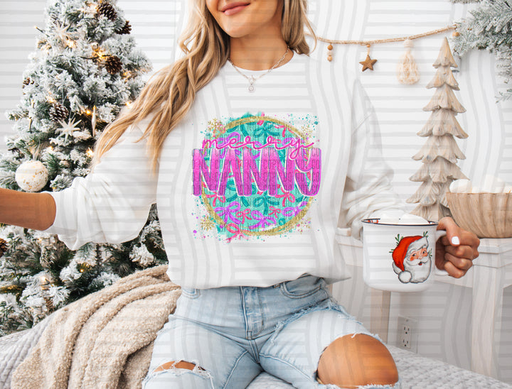 Snowflake Bow Names DTF Print
