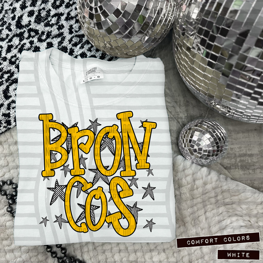 Yellow Staggered DTF Print