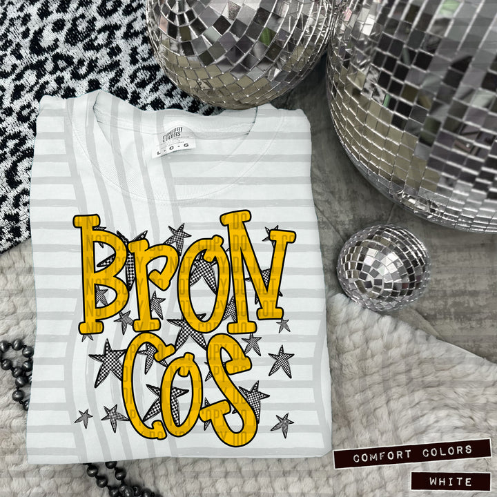 Yellow Staggered DTF Print