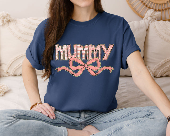 Apricot With Bow DTF Print