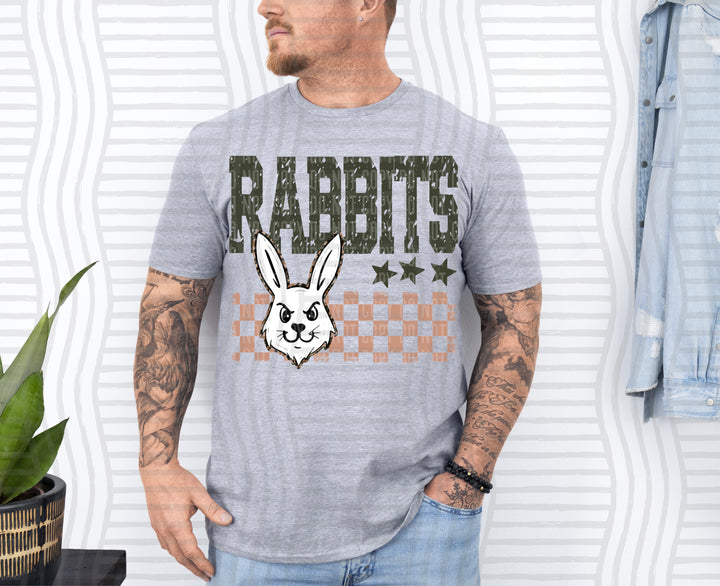 Camo Mascot Heads DTF Print