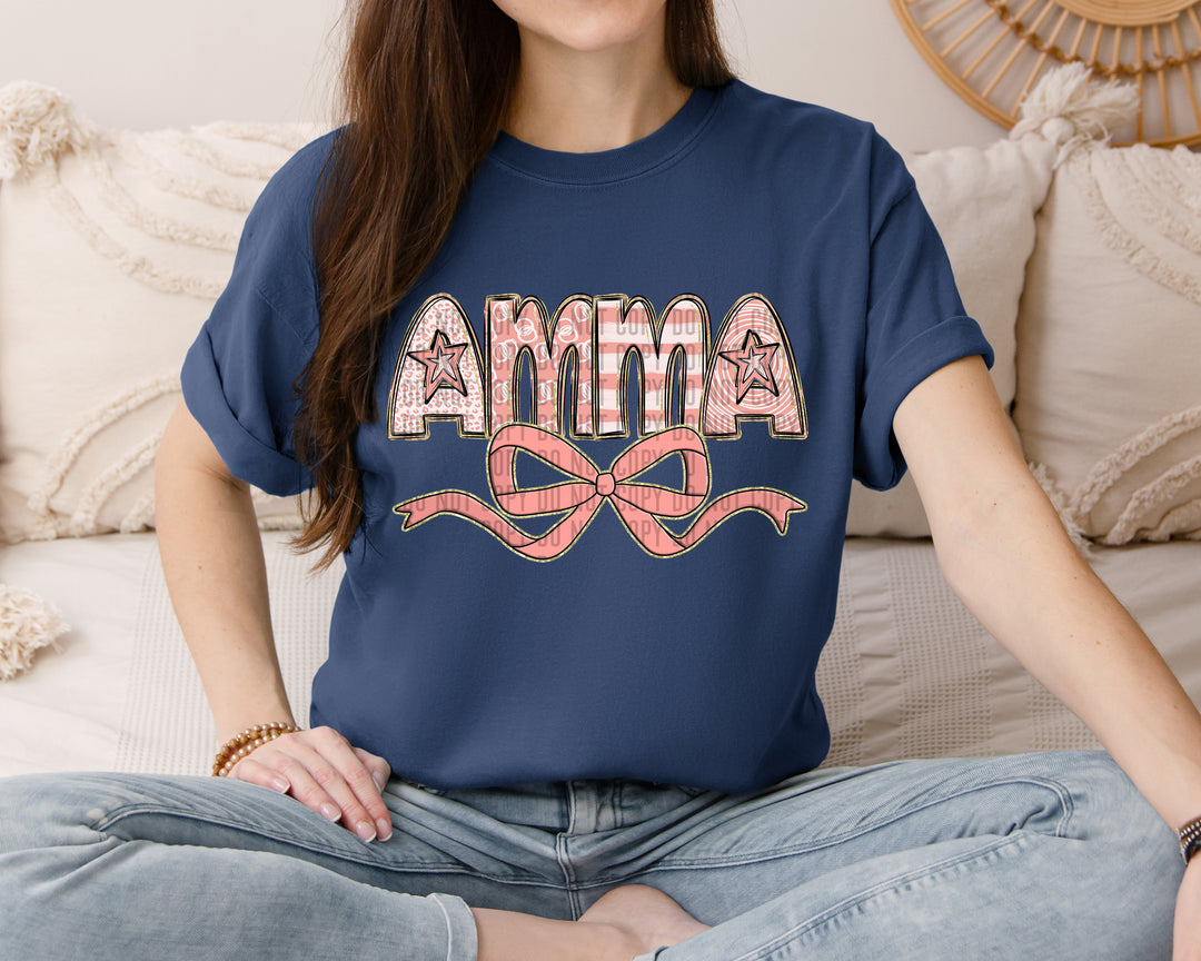 Apricot With Bow DTF Print