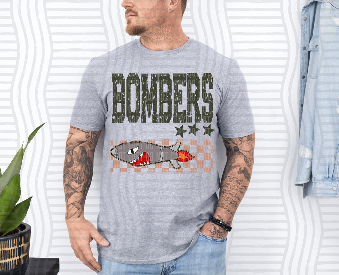 Camo Mascot Heads DTF Print