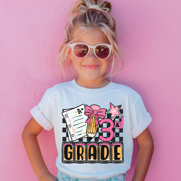 Grade School Checkered Collection DTF Print