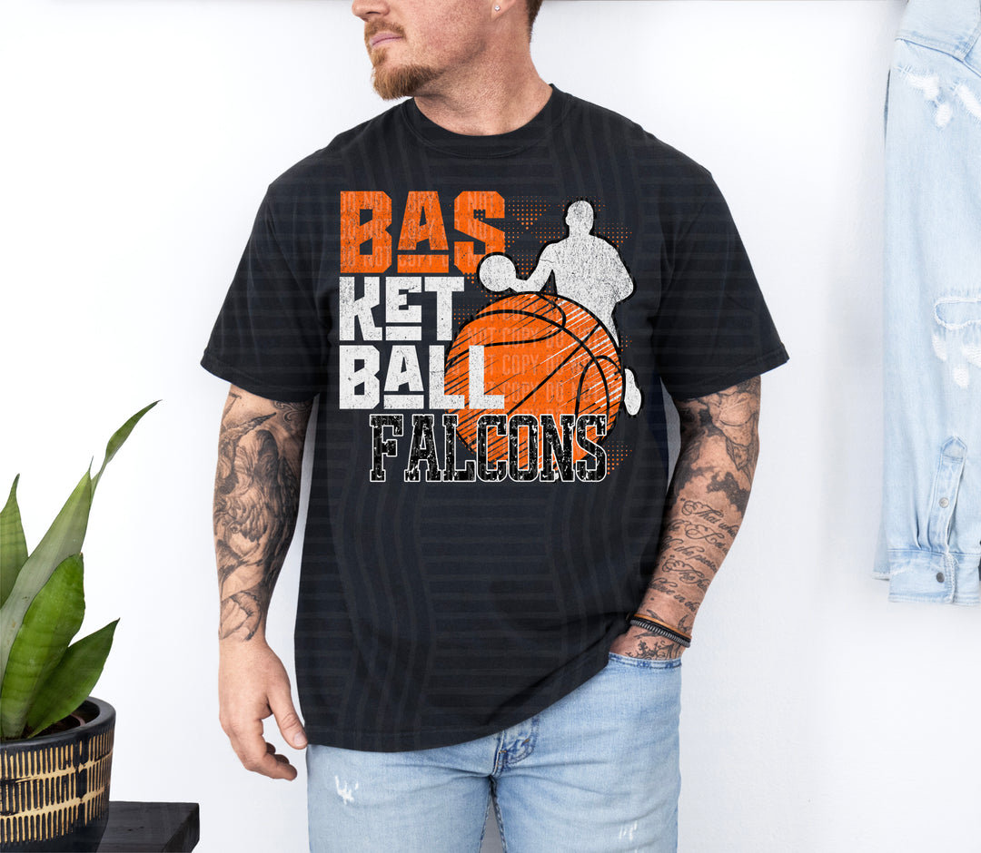 Basketball Grunge DTF Print