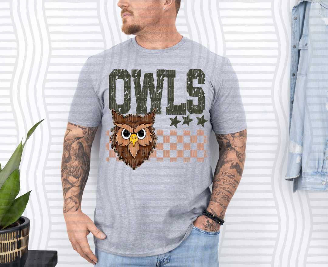 Camo Mascot Heads DTF Print