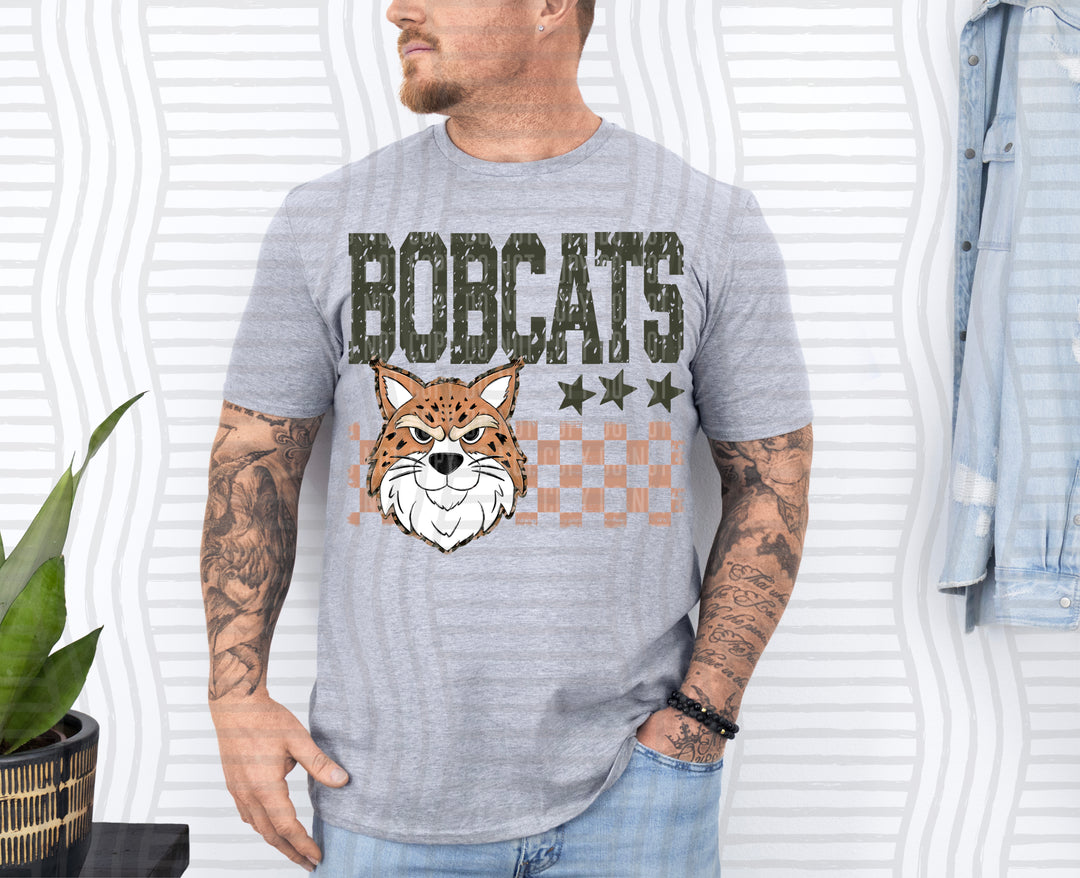 Camo Mascot Heads DTF Print