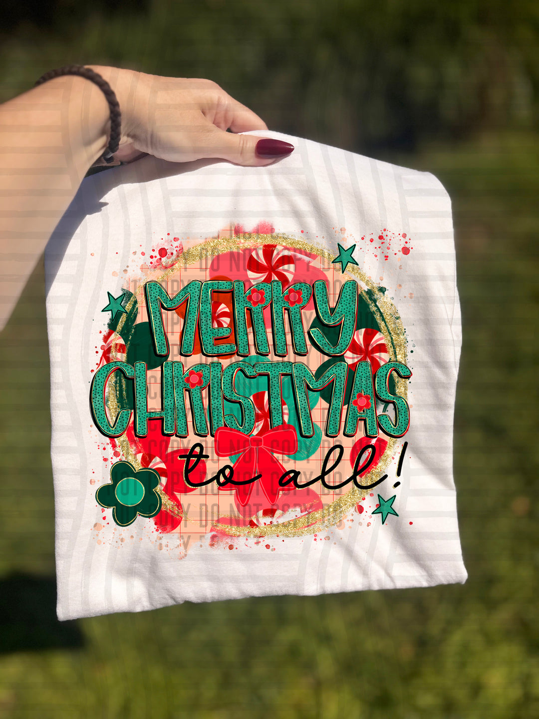 Retro Christmas DTF Print