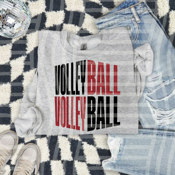 Volleyball Word Art DTF Print