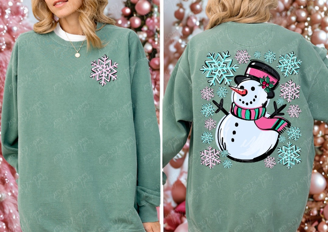 Jolly Snowman DTF Print