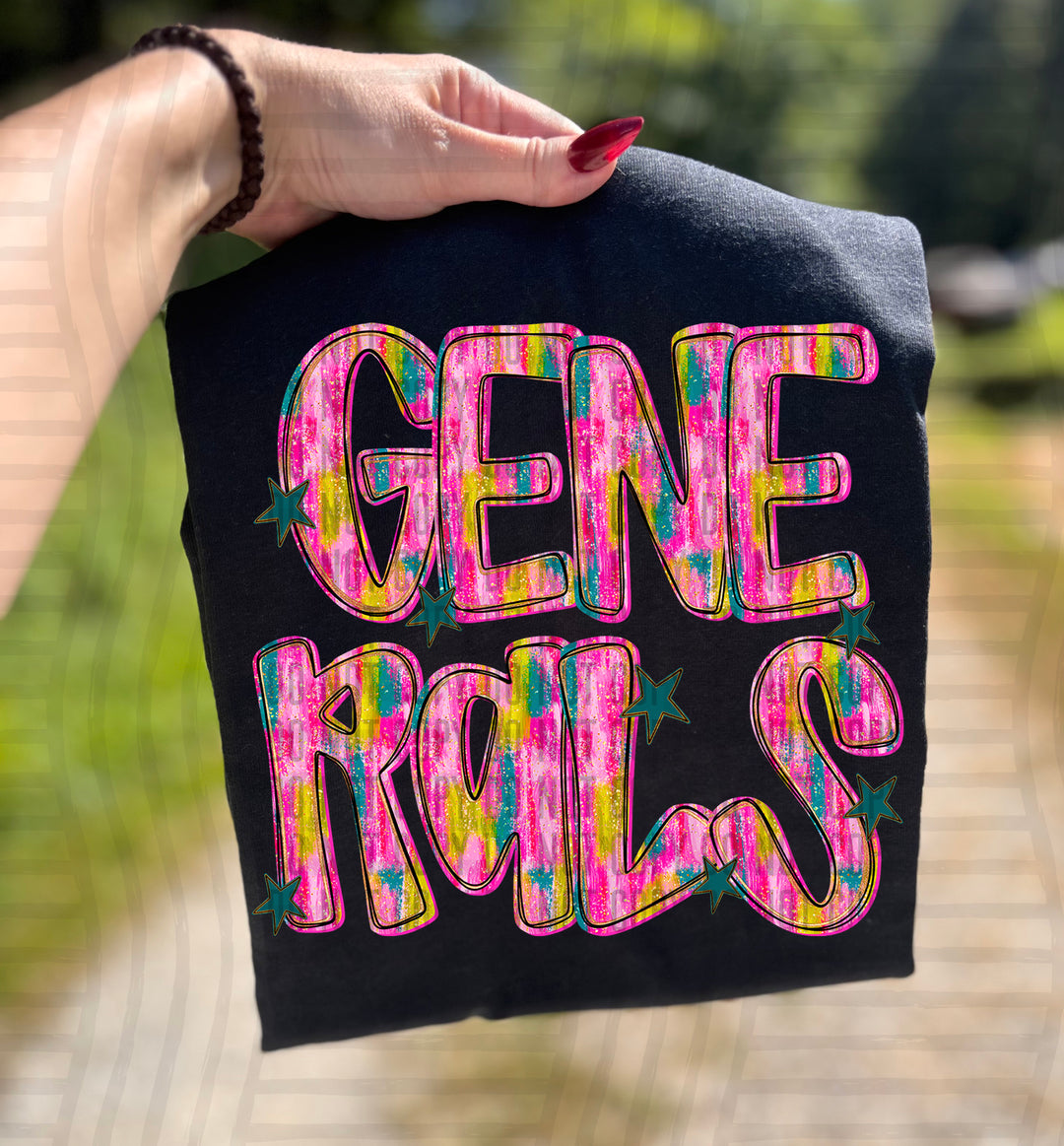 Holiday Brushstroke DTF Print