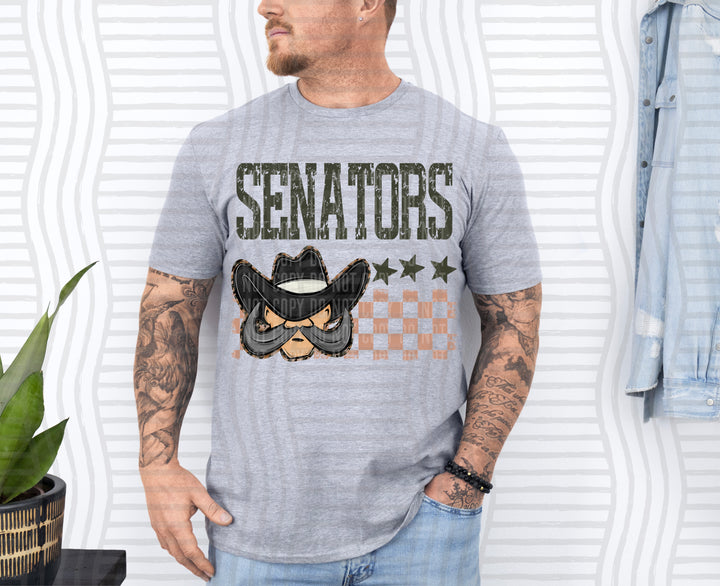 Camo Mascot Heads DTF Print