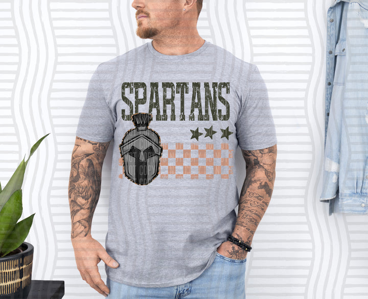 Camo Mascot Heads DTF Print