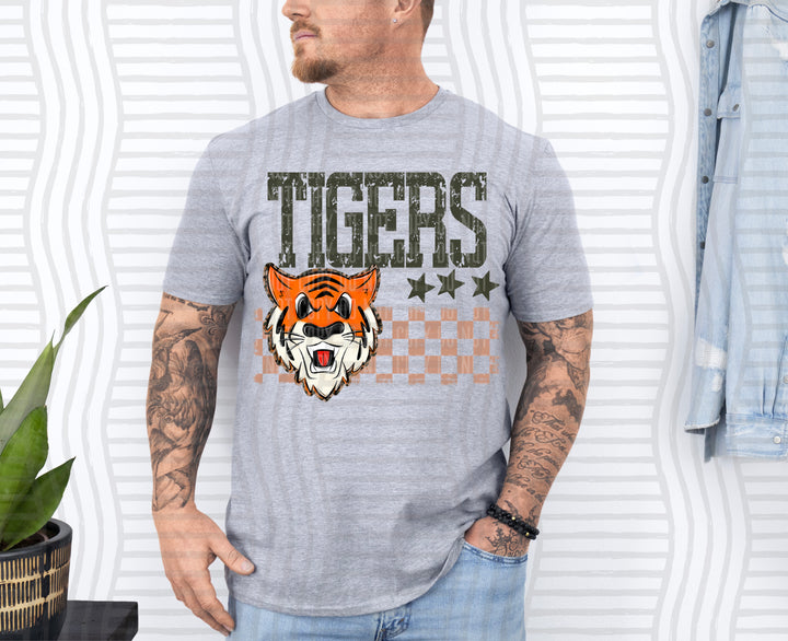 Camo Mascot Heads DTF Print