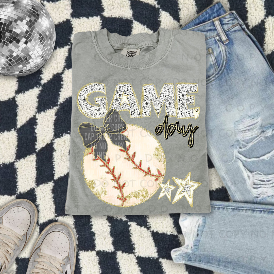 Game Day Baseball DTF Print