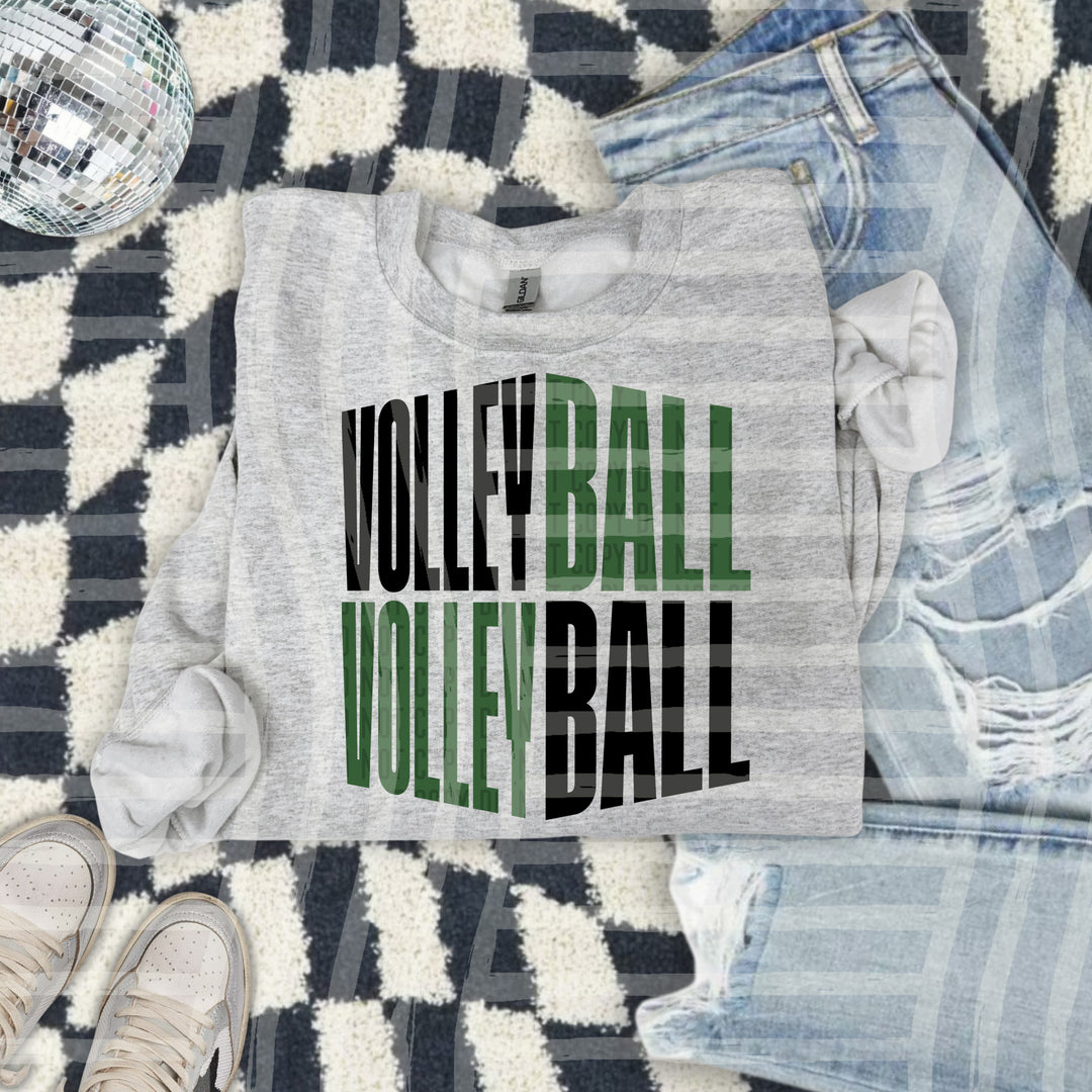 Volleyball Word Art DTF Print