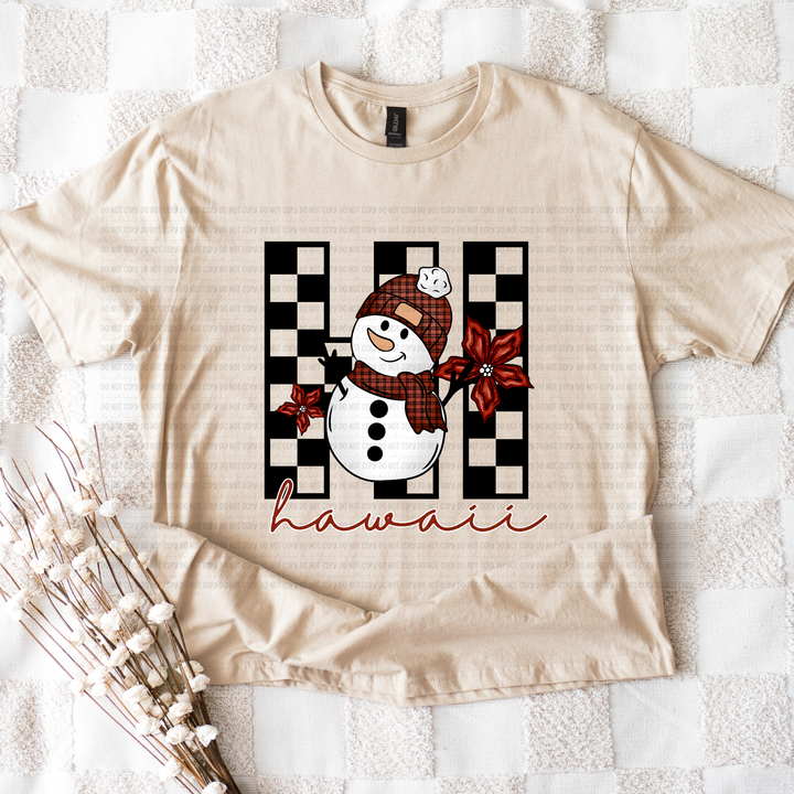 Snowman States DTF Print