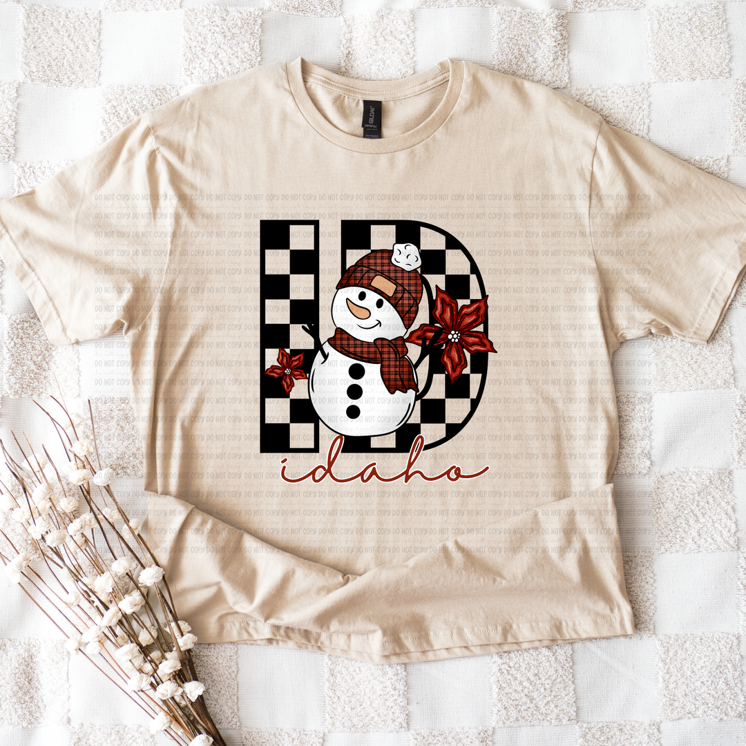 Snowman States DTF Print