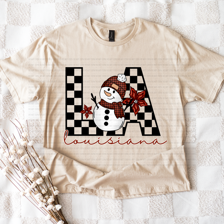 Snowman States DTF Print