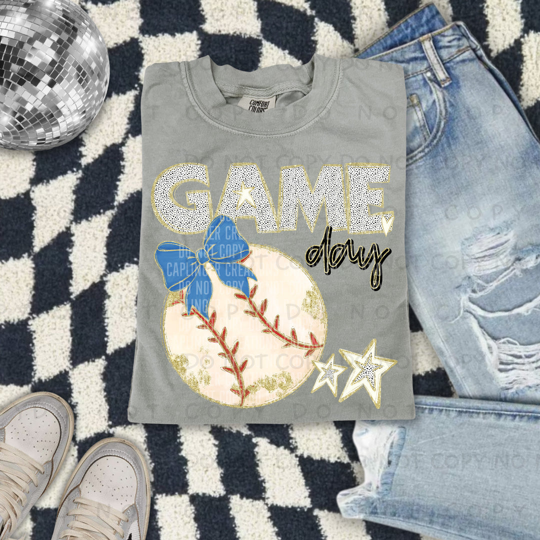 Game Day Baseball DTF Print