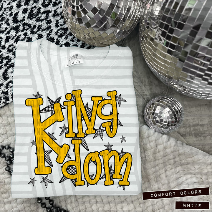 Yellow Staggered DTF Print