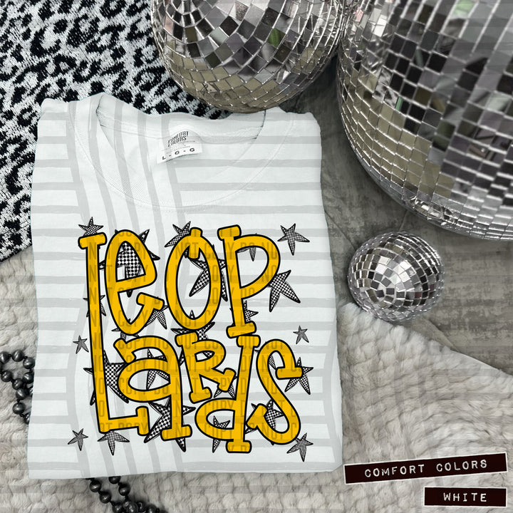 Yellow Staggered DTF Print