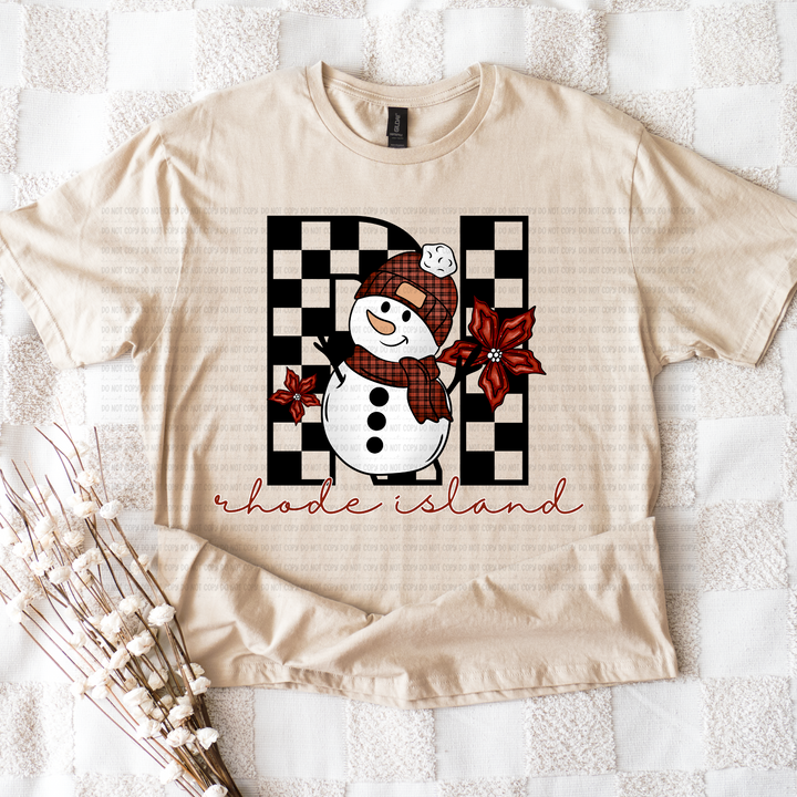 Snowman States DTF Print