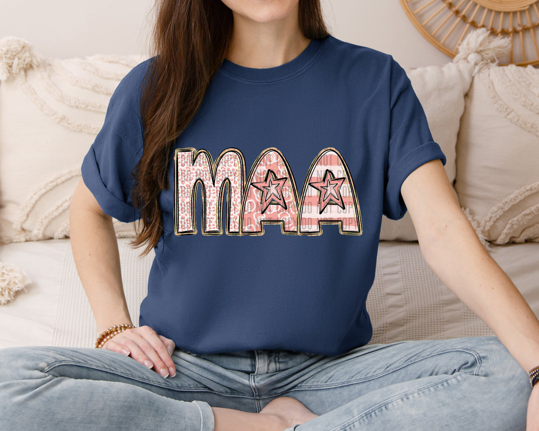 Apricot Mom Names DTF Print