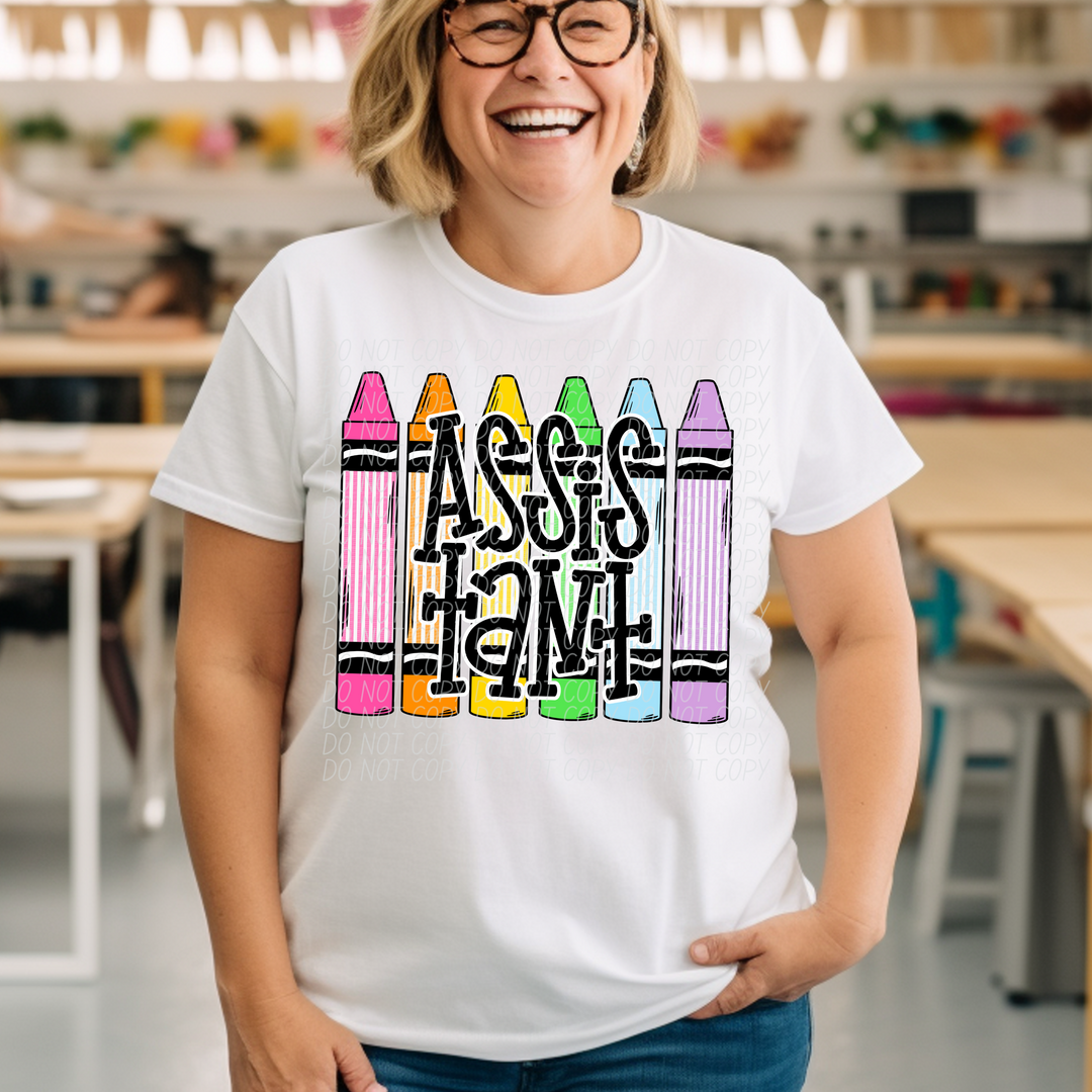 Crayon Back To School DTF Print