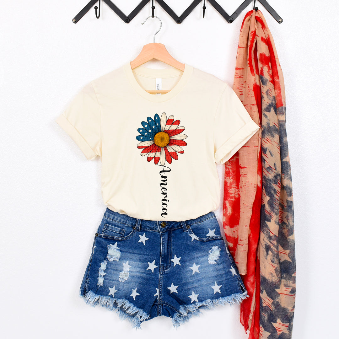 America Sunflower DTF Print