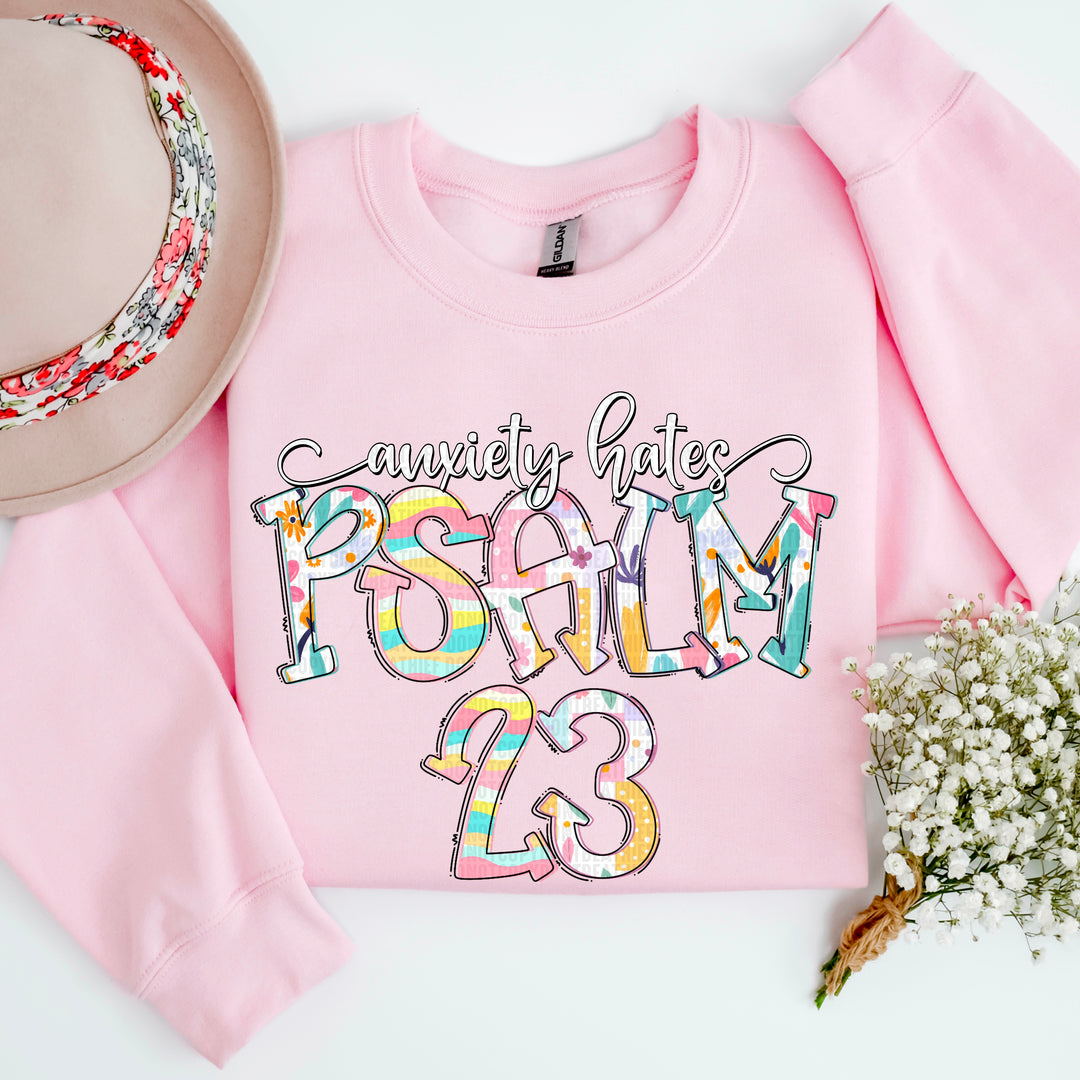 Anxiety Hates Psalm 23:4 DTF Print