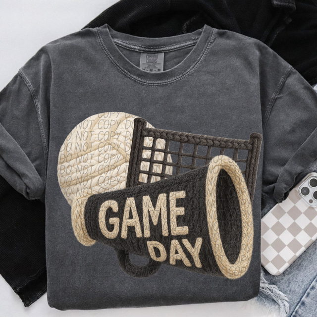 Yarn Game Day Volleyball DTF Print